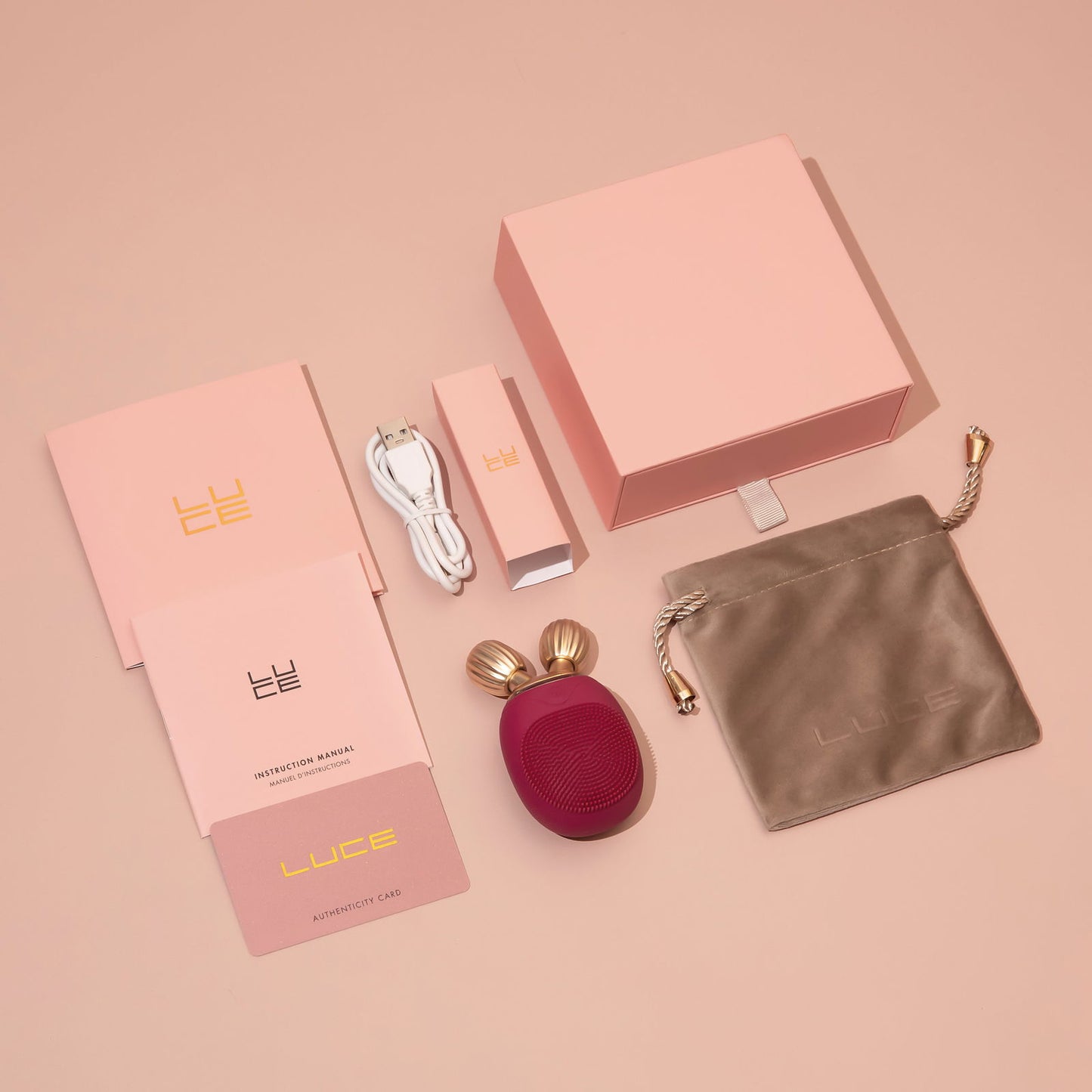 LUCE Facial Cleansing Brush+ Roller - LuceBeauty.com