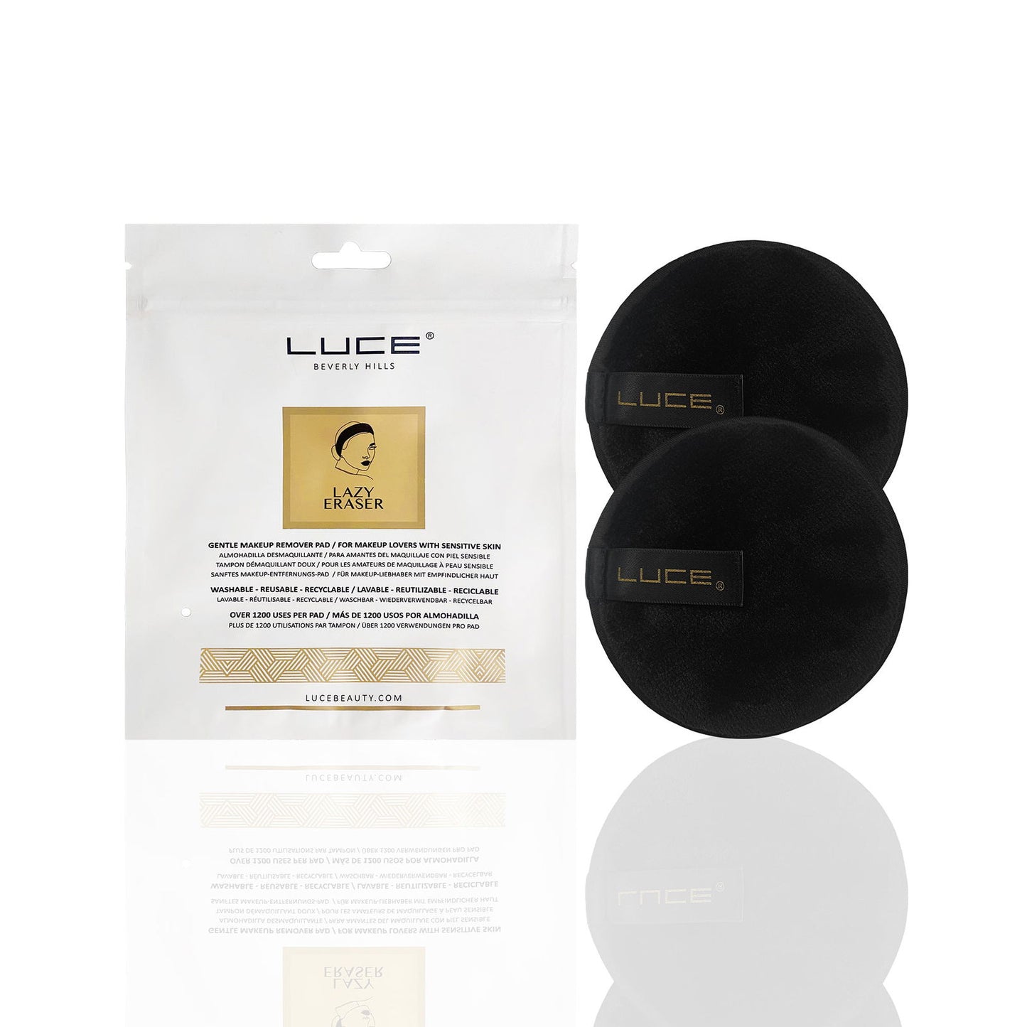 LUCE Lazy Eraser Makeup Remover Pads - 2 Count - LuceBeauty.com