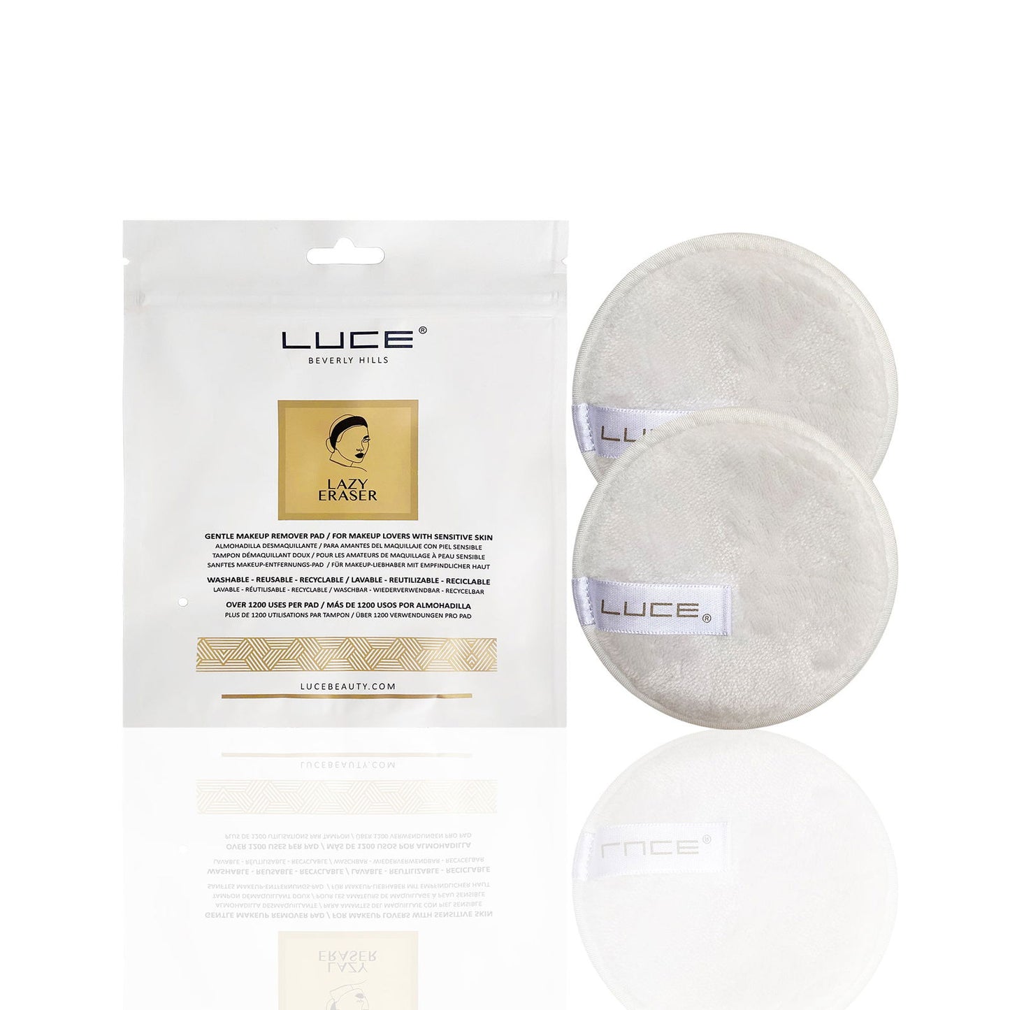 LUCE Lazy Eraser Makeup Remover Pads - 2 Count - LuceBeauty.com