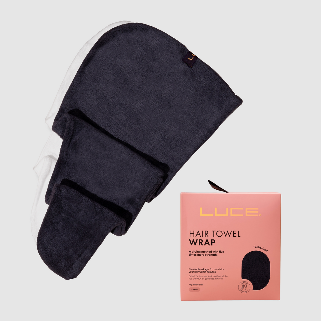 Adjustable Hair Towel Wrap - Eco-Friendly and Ultra-Absorbent - LuceBeauty.com