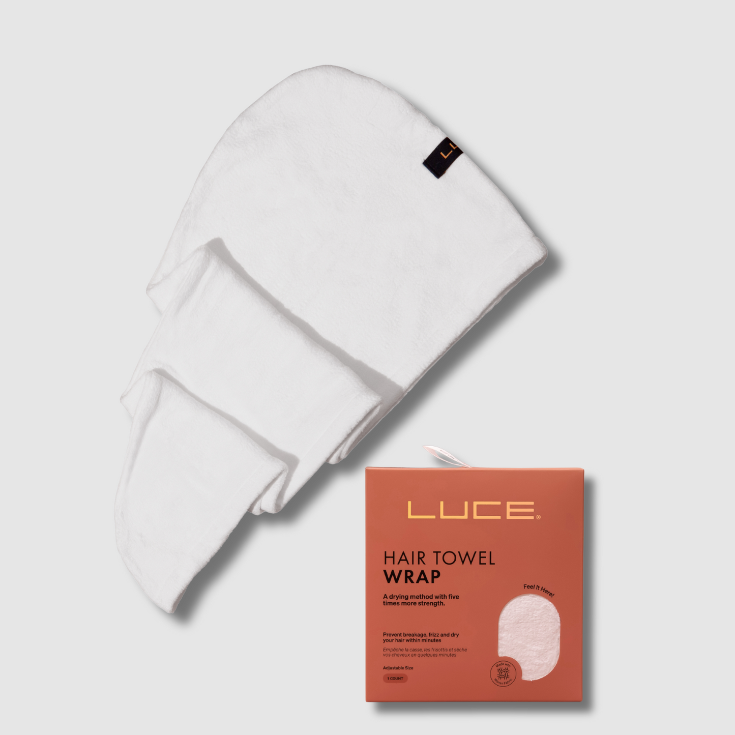 Adjustable Hair Towel Wrap - Eco-Friendly and Ultra-Absorbent - LuceBeauty.com