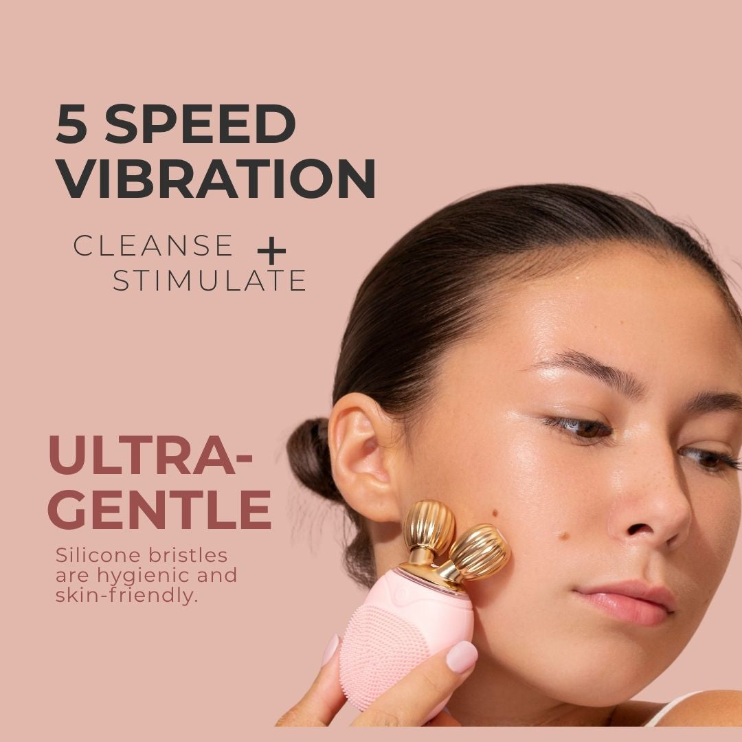 LUCE Facial Cleansing Brush+ Roller - LuceBeauty.com