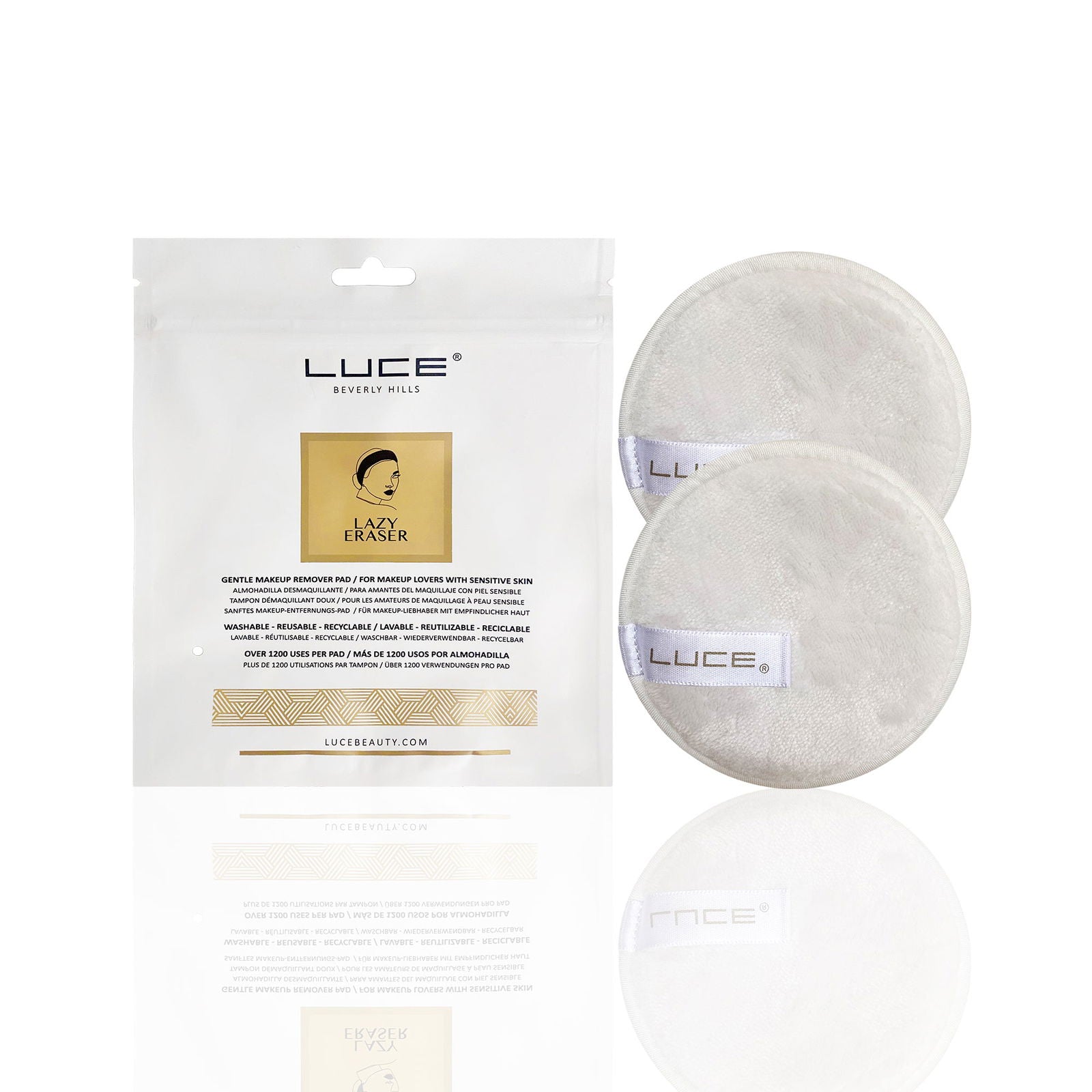 LUCE Lazy Eraser Makeup Remover Pads - 2 Count - LuceBeauty.com