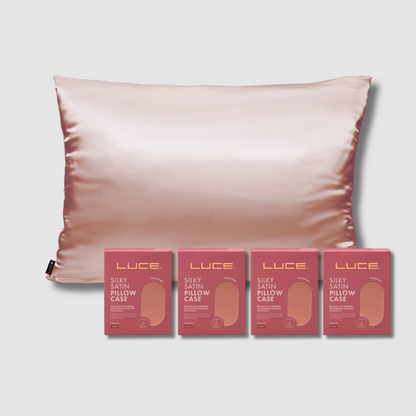 Silky Satin Pillowcase Bundle - Gray - LuceBeauty.com