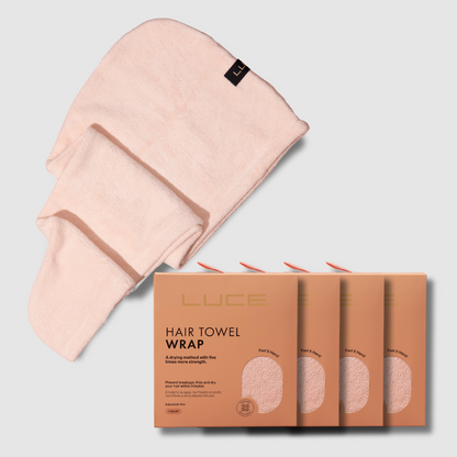 Adjustable Hair Towel Wrap - Eco-Friendly and Ultra-Absorbent (X4)