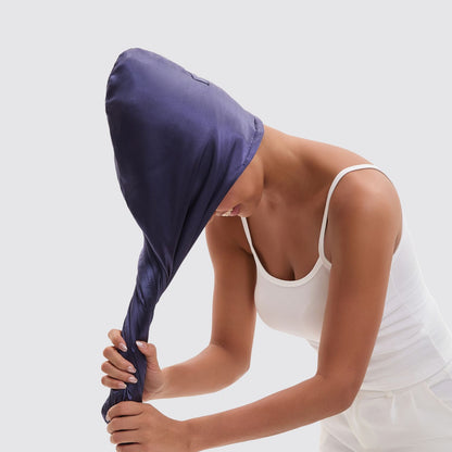 Satin-Lined Hair Wrap Towel for Sensitive & Damaged Hair