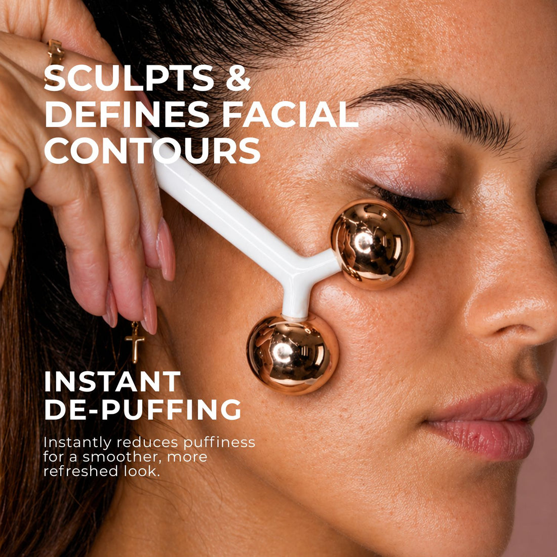 Sculpting and Depuffing Deluxe Face Roller - LuceBeauty.com