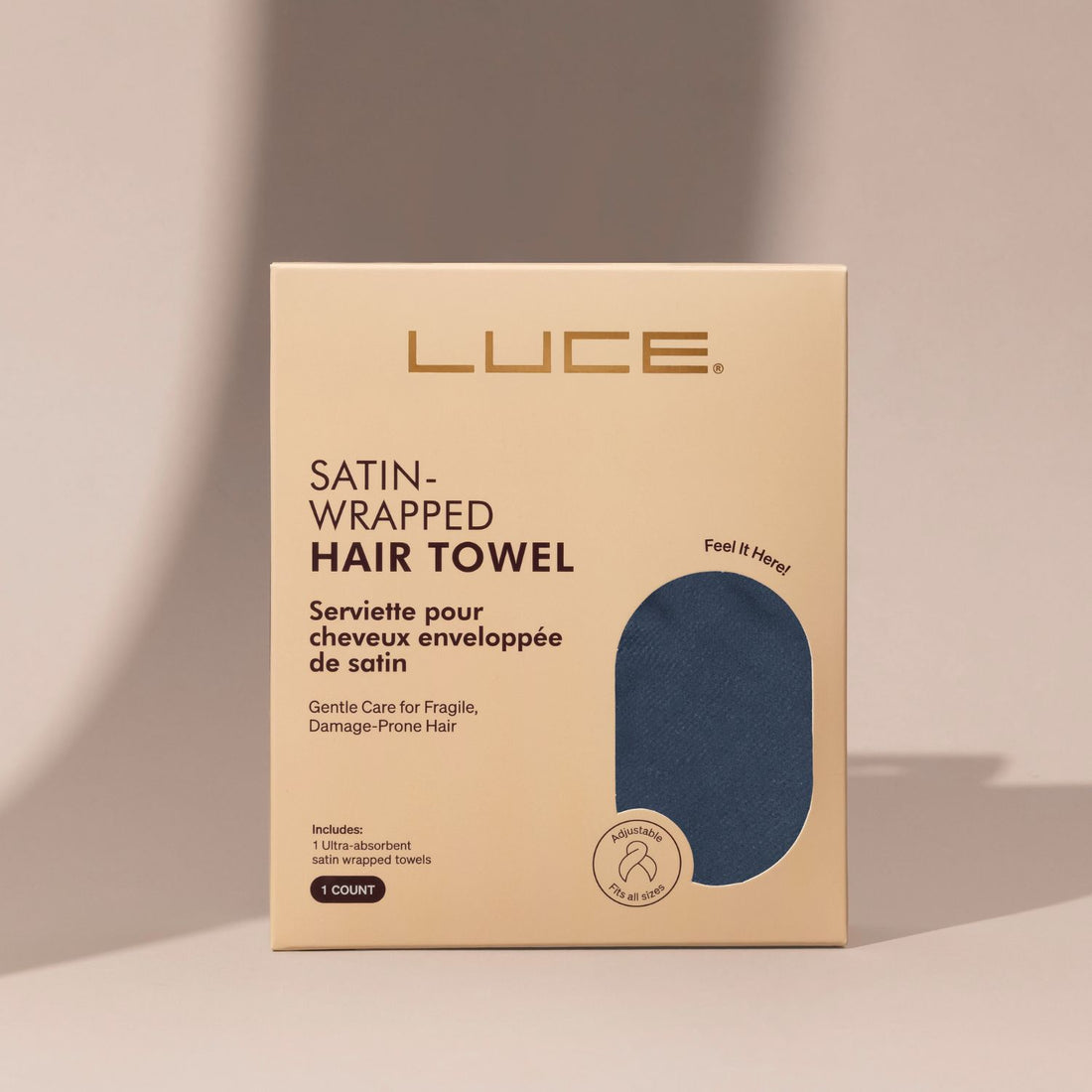 Satin-Lined Hair Wrap Towel for Sensitive & Damaged Hair
