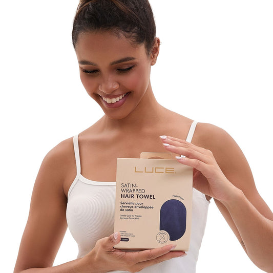 Satin-Wrap Hair Towel
